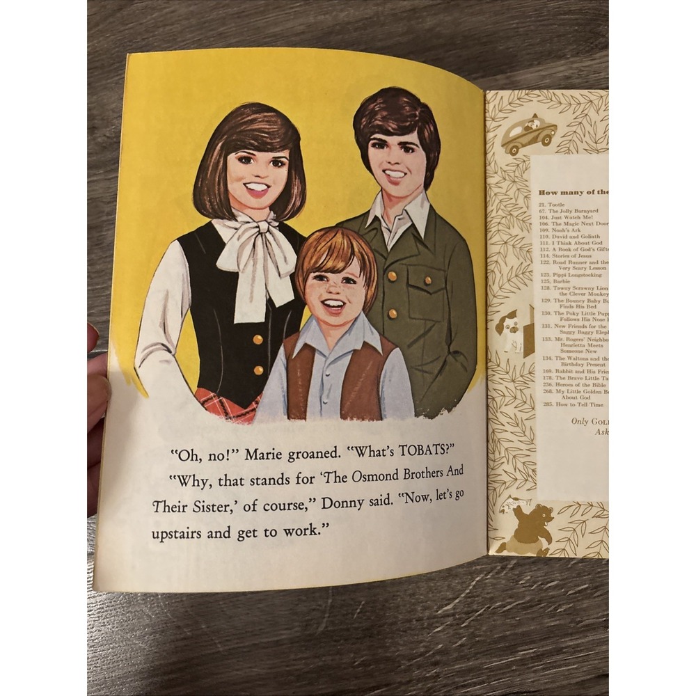 ~Donny and Marie (Osmond)~ "Top Secret Project" 1977 Little Golden 1st - Picture 6 of 6